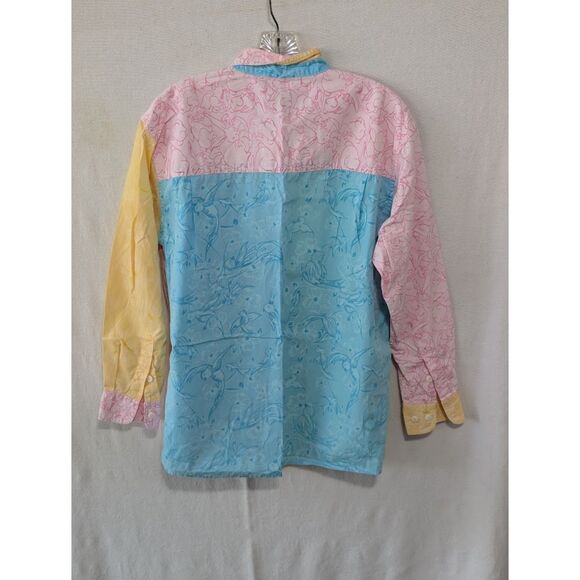 Lily Pulitzer Colorful All Over Print Long Sleeve Collared Button Up Size S 4-6 - Picture 8 of 8